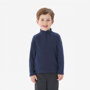 Polaire de randonn&eacute;e enfant 2-6 ans, MH100 demi zip bleu marine