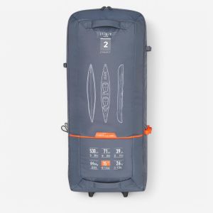Sac a roulettes de transport du kayak x500 gonflable 2 places - DECATHLON