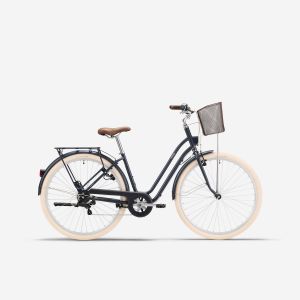 Vélo de ville 520 cadre bas bleu foncé - ELOPS
