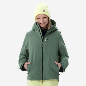Veste de ski chaude et imperm&eacute;able enfant 6-14 ans, 550 kaki