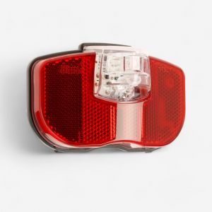 Eclairage arri&egrave;re v&eacute;lo pour dynamo avec led