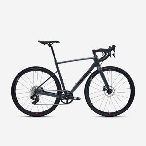 Velo de route endurance Allroad SRAM APEX AXS 1x12V, NCR CF gris - VAN RYSEL