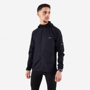 Veste coupe-vent de running & trail running Homme - KIPRUN Run 100 Noire - KALENJI