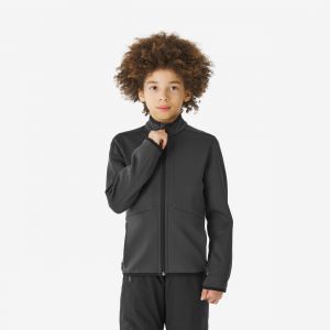 Sous-veste de ski chaude enfant 6-14 ans, MID 500 zip gris - QUECHUA