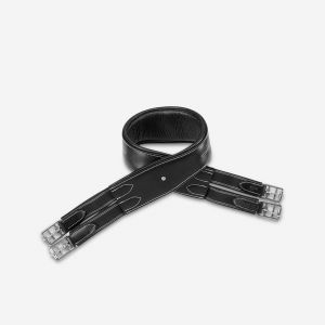 Sangle équitation cuir Cheval et Poney - Roméo noire - FOUGANZA