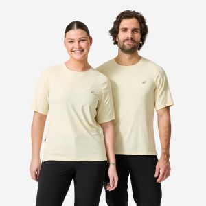 Maillot v&eacute;lo VTT manches courtes respirant, 500 jaune