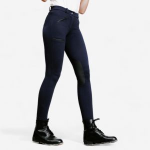Pantalon équitation basanes Femme - 140 marine - FOUGANZA