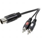 DIN m/âle//4/ x RCA m/âle S-Conn 610218/ C/âble adaptateur 1.5/ m Longueur 5/ p/ôles
