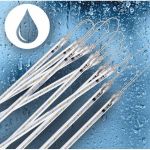 Lot de 10 guirlandes lumineuses imperm&eacute;ables &agrave; effet pluie de m&eacute;t&eacute;ores, 50 cm [Patch &eacute;tanche], pour l'ext&eacute;rieur, No&euml;l, int&eacute;rieur et ext&eacute;rieur - Bleu