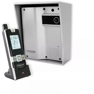 Interphone sans-fil ouverture g&acirc;che / portail via combin&eacute; - UltraCOM2 + visi&egrave;re argent&eacute;e + 1 combin&eacute;