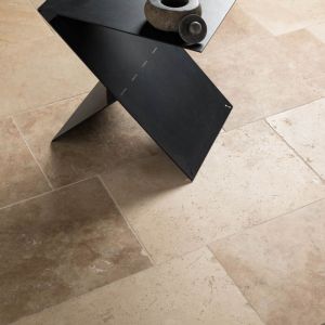 Ro'ma Nature - Carrelage Travertin 1er choix - 61x40,6x1,2 cm - Beige Mix (vendu par dalle de 0,2476 m&sup2;)