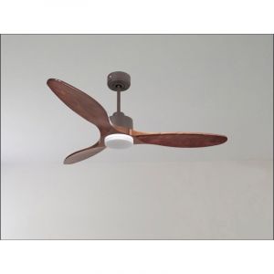 Klassfan - Ouray de Ventilateur de plafond et destratificateur moteur dc Laiton pales bois clair 10 &agrave; 20 m&sup2; OurayDC5P7Sw106