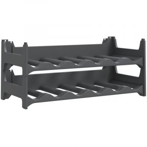 Casier &agrave; vin pour 12 bouteilles PP empilable