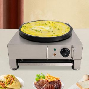 Machine &agrave; cr&ecirc;pes &eacute;lectrique de 16' avec &eacute;carteur en bois pour cuisines, restaurants, etc