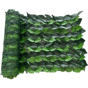 Clture Artificielle de Feuilles de Lierre, 0,5m x 3m Brise Vue Jardin Haie Artificielle en Rouleau, Haie Feuillage Artificiel, Clture d'intimit&eacute;,
