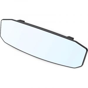 Rétroviseur intérieur de voiture - Grand angle - Clip sur rétroviseur de voiture - Rétroviseur anti-éblouissement - Miroir panoramique plat pour