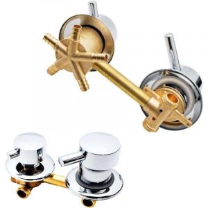 Mitigeur Douche 5 Sorties Laiton Poli Entraxe 10 Cm 12 5 Cm Robinet Cabine De Douche