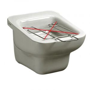 Jamais utilise] Lavabo Vidoir Porcelaine Mural Ideal Standard Brenta 53x46cm Blanc - J349301