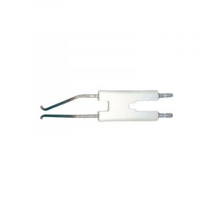 Electrode d allumage double pour Weishaupt wl 30-A/ZA raccord 4 mm