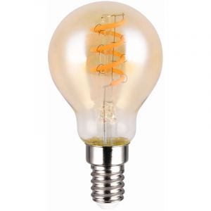 Trio Leuchten - Ampoule, Ampoule E14 spirale avec variateur Ambre en Verre, trio