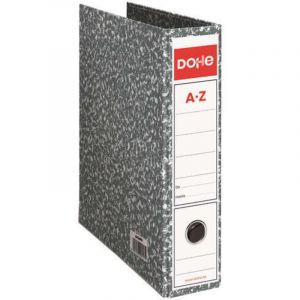 Dohe - chemise A4 gris marbré - format 282x318x75mm - carton doublé de papier imprimé - cornières métalliques - œillet et béquille of de qualité