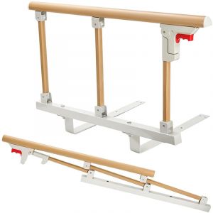 Barri&egrave;re de Lit Rails de lit pliants &agrave; Une cl&eacute; Barri&egrave;re de S&eacute;curit&eacute; pour Adultes Rail de s&eacute;curit&eacute; c&ocirc;t&eacute; en Alliage d'aluminium Barri&egrave;re de Protection