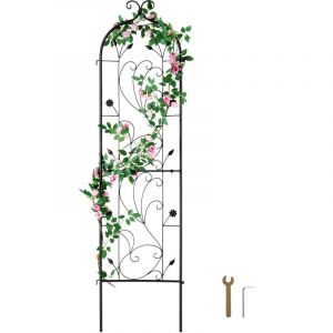 Mophorn - Treillis de jardin pour plantes grimpantes, treillis en métal antirouille 60' x 15', support extérieur pour rosiers, concombres,