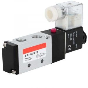 Electrovanne pneumatique 4V210-08,2 Position 5 orifices Electrovanne &eacute;lectromagn&eacute;tique pilot&eacute;e 24V / 220V(24V)