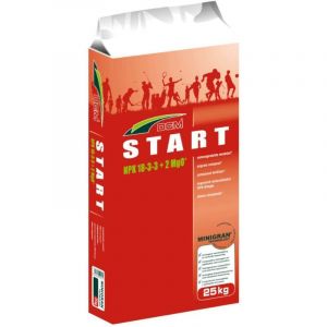 DCM engrais &agrave; gazon Start 25 kg engrais de d&eacute;part, engrais de terrain de sport, engrais professionnel, engrais