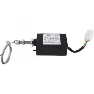 Ulisem &Eacute;lectrovanne Moteur Diesel, Sol&eacute;no&iuml;de DC 12/24V XHQ-PT Noir pour Diff&eacute;rents Types de Moteurs (12V)
