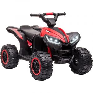 Quad électrique pour Enfant 12 v, Voiture électrique Enfants 2 Moteurs 2 Vitesses 3-6 km/h, phares led, klaxon, MP3 et usb, 3 à 5 Ans,83x 53x