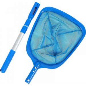 Epuisette Piscine, Filet Piscine Epuisette Spa avec Mât Rétractable et Cadre Robuste Skimmer Bassin Epuisette Carpe pour Piscine étang Baignoires