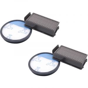 2x jeux de filtres aspirateur, compatible avec Rowenta Compact Power Cyclonic - remplacement pour Rowenta ZR005901 - Filtres et pièces détachées