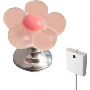 CCYKXA Bouton poussoir de chasse d'eau &ndash; Outils de presse de toilettes en forme de fleur mignonne, bouton de remplacement, poign&eacute;e de couvercle de