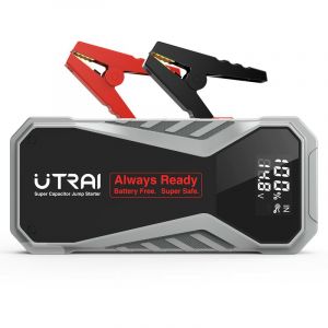 Jstar X1 Booster Batterie Voiture UltraSafe, 1000A Démarreur de saut à super condensateur 12 v pour Moteurs à Essence Jusqu'à 8,0L et Moteurs Diesel