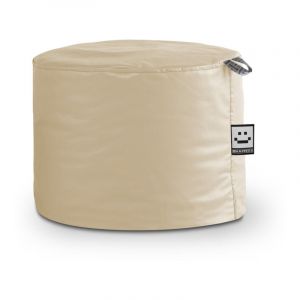 Happers - Pouf tabouret Similicuir Indoor &Eacute;cru
