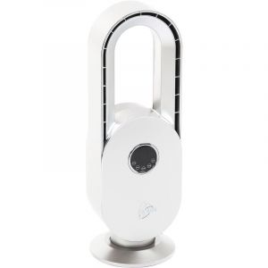 Farelek - silent-air arch - Ventilateur à poser sans pale 45W très silencieux blanc et argent