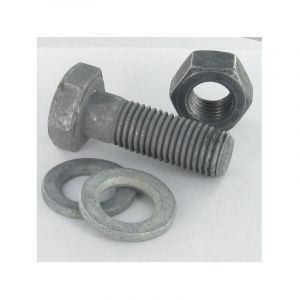 Vis Express - Boulon (vendu avec &eacute;crou) hr haute r&eacute;sistance M24X110 2 Rondelle Classe 10.9 Forte tenue &agrave; la corrosion-10 pi&egrave;ces