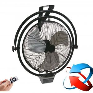 Klassfan - Brasseur d'air mural oscillant, haute performances 50 Cm, 120 Watts avec télécommande