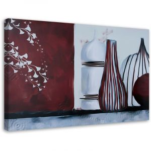 Image sur toile, Vases - composition de nature morte - 60x40