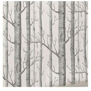 Bouleau arbre papier peint d&eacute;cor moderne papier peint rouleau for&ecirc;t bois papiers peints pour chambre