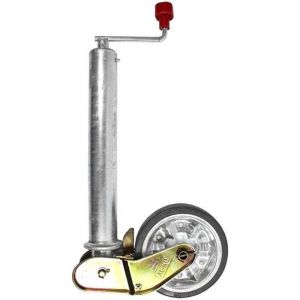 Al ko roue jockey repliable automatiquement pneu caoutchouc plein 60 mm 200 x 50 mm 500 kg