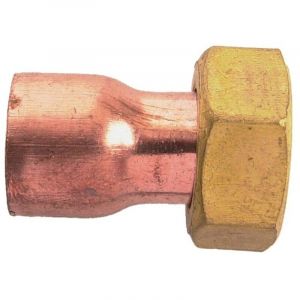 Raccord 2 pi&egrave;ces &eacute;crou prisonnier F15x21 - 12 - GARIS - D12104B