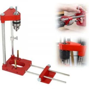 Support de forage pour perceuse, guide de gabarit de per&ccedil;age r&eacute;glable, outil de travail du bois, guide de forage, outils &agrave; main, kit d'outils de