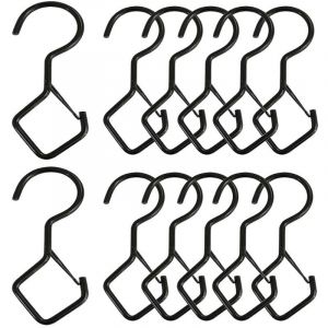 Guirlande lumineuse d'ext&eacute;rieur avec crochets en forme de diamant, crochets en S et anneaux de s&eacute;curit&eacute;, 10 pi&egrave;ces par paquet.