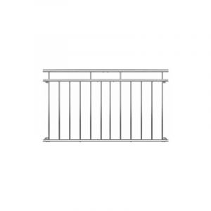 Balustrade de balcon, 156 cm X 90 cm en inox