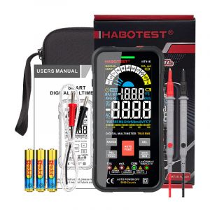 Aougo - Multimètre Numérique à Plage Automatique 10000 Comptes, Multimètre Digital, Ampèremètre, Ohmmètre, Voltmetre, Mesure de Courant Tension