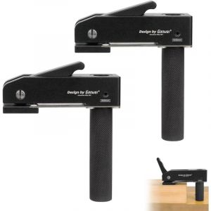 Ccykxa - 2 Pièces Pince de Maintien Réglable en Alliage D'aluminium, 20 mm Serre Joint Menuisier, Serre Joint Rapide, pour Sculpture sur Bois,