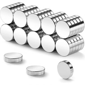 Lot de 50 aimants pour réfrigérateur, petits aimants, aimants en néodyme 8 x 3 mm, aimants pour réfrigérateur