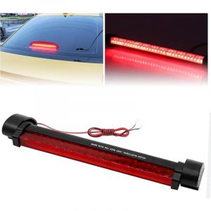 Troisième feu stop à LED - Feu stop central surélevé, barre de remorquage rouge 48LED 38cm, troisième feu arrière 12 V, 1 pièce